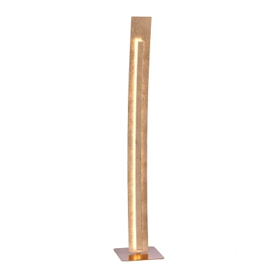 Image of Paul Neuhaus Nevis LED floor lamp, gold leaf finish