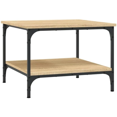 Image of vidaXL Coffee Table Sonoma Oak 55x55x40 cm Engineered Wood