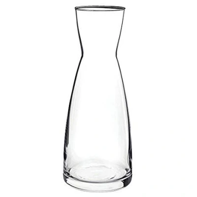 Image of BORMIOLI ROCCO ‘Ypsilon’ Carafe (0.5L) Glass Water Jar/Wine Decanter/Iced Tea Jug/Juice Pitcher/Milk Decanter Premium Italian Glass: Dishwasher Safe Luxury Glassware