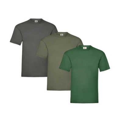 Image of Fruit of the Loom Men&#039;s T Shirt, Pack 3, XL