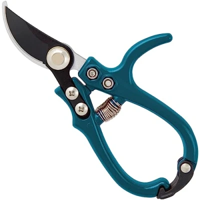 Image of Darlac Sarah Raven Ergo PrunerIdeal for Light Pruning, Deadheading and Houseplants Easy Action Catch SK5 High Carbon Steel Blade Ergonomic Handles with Support Pillar Extra Control