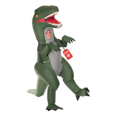 Image of Morph Velociraptor Costume, Inflatable Dinosaur Costume Adult, Blow Up One Size