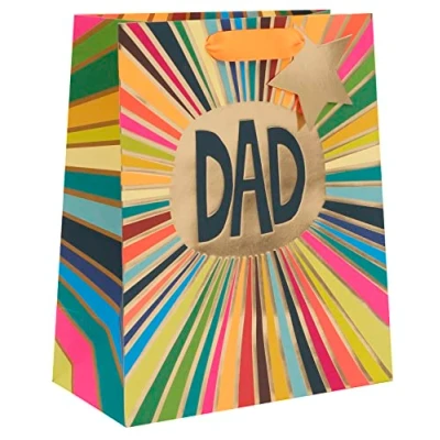 Image of Glick Dad Birthday Gift Bag Multi Coloured Bag, for Dad, PS Large
