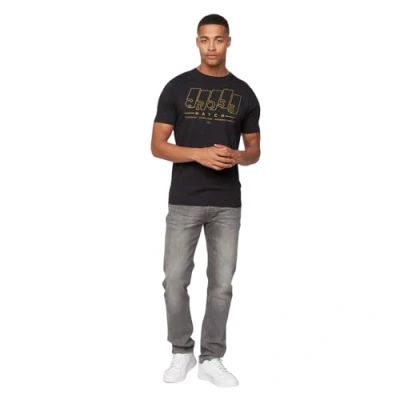 Image of Crosshatch Mens Essentials Buraca Classic Slim Fit Jeans(Buraca/Grey Wash W38/34L)
