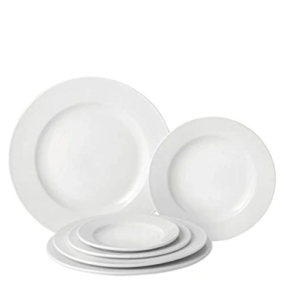 Image of Utopia Pure White, E10023 000000 B06024, Wide Rim Plate 9 Inch (23 cm) (Box of 24)