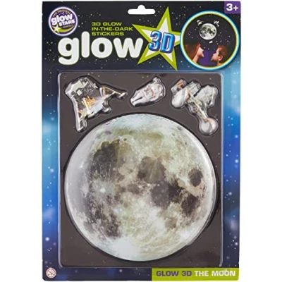 Image of The Original Glowstars Company Glow in Dark 3D Moon Sticker Room Decoration