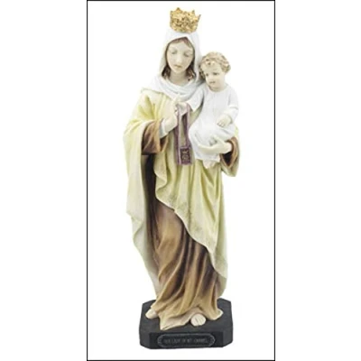 Image of Veronese Resin 10¼&quot; Our Lady of Mount Carmel Statue