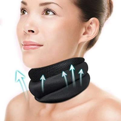 Image of TRILINK Neck Support Brace for Relieving Pain &amp; Pressure, Soft Foam Cervical Collar that Stabilizes Vertebrae Suitable Traveling, Sleeping and Working (M)