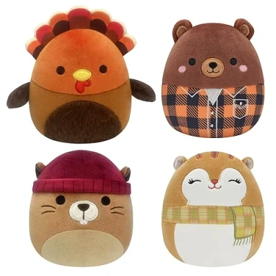 Image of Squishmallows Original 5 Inch Harvest Plush Little Ultrasoft Official Jazwares Amazon Exclusive, (Pack of 4)