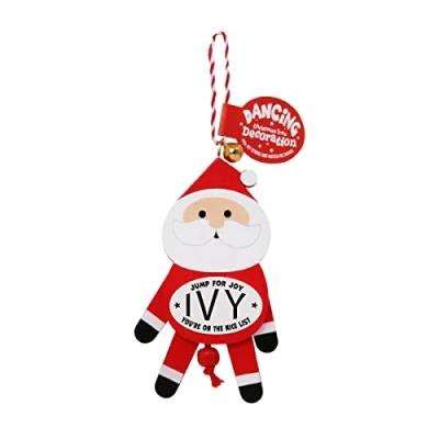 Image of History &amp; Heraldry Personalised Dancing Christmas tree Decorations (Ivy)