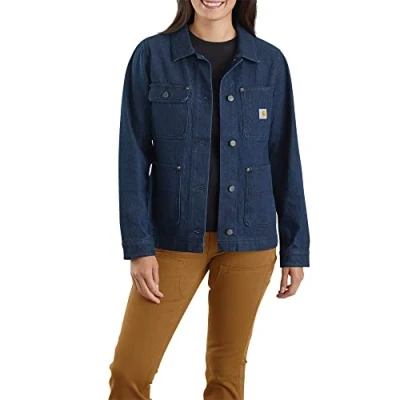 Image of Carhartt Women&#039;s Relaxed Fit Fleece Pullover Jacket, Basin, XL