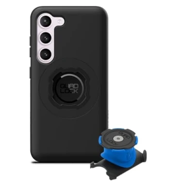 Image of Quad Lock Stem/Handlebar Bike Phone Holder Kit with MAG Case for Samsung Galaxy S23