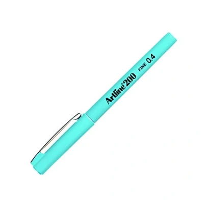 Image of Artline 200 Light Blue Fineliner Technical Drawing Pens Pack 12