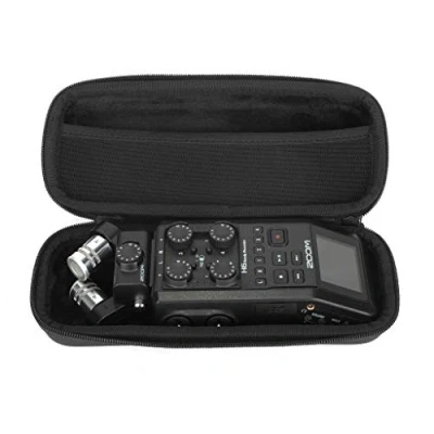 Image of Analog Cases Glide Case for Zoom H6 / H5 H4N and comparable Synthesizers (Transport Bag/case Made of Waterproof Imitation Leather, with Robust Rubber Handle), Black