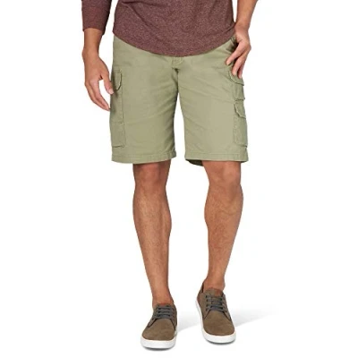 Image of Wrangler Authentics Men&#039;s Stretch Twill Cargo Shorts, Aloe, 34