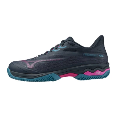 Image of Mizuno WAVE EXCEED LIGHT 2 PADEL MidnightNavy/FuchsiaPurple/EBl Women Size 6