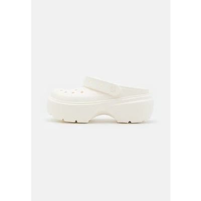 Image of Crocs Stomp Unisex Pool slides, Size: M5W6, Chalk Synthetics