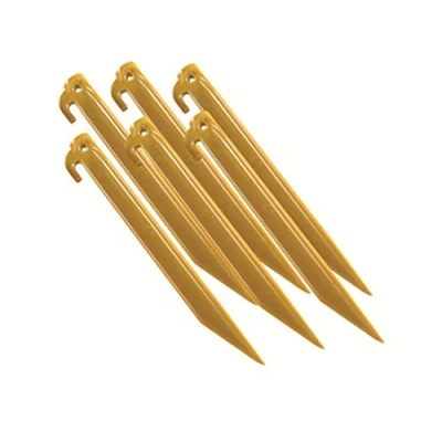 Image of Coleman Tent Pegs, 9 Inch Long Durable Plastic Stakes, 6 Pack