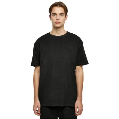 Image of Urban Classics Towel TEE Basic Tshirt, Men&#039;s, Size: Large, Black