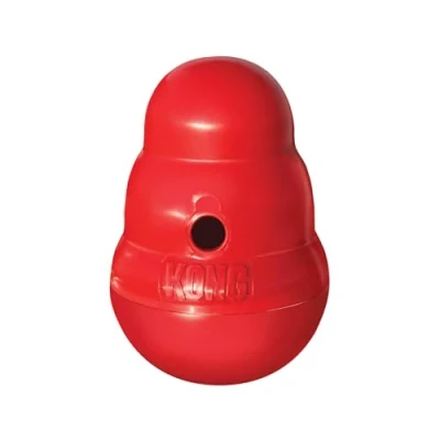 Image of KONG Wobbler Interactive Treat Dispensing Dog Toy, Dishwasher Safe For Large Dogs