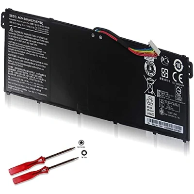 Image of AC14B8K KT.0040G.004 Laptop Batteria Compatible with Acer Chromebook 11 13 CB3 111 511 531 CB5 311 571 C1DZ Aspire V3 371 R3 131T E3 ES1 512 520