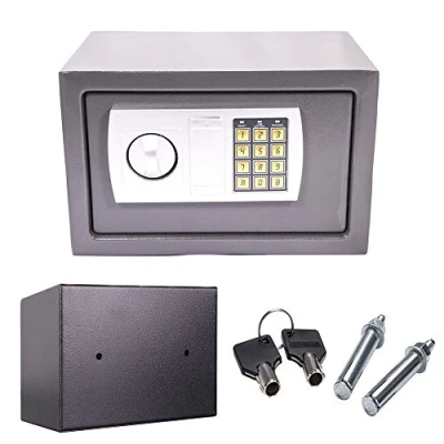 Image of 8.5L Digital Electronic Security Safe Box with PIN code and Key, Fireproof Waterproof WallSafes for jewelry Cash, 31x20x20cm (gray)