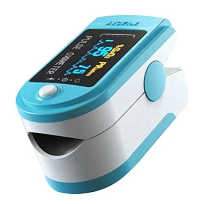 Image of Aquarius Blue Finger Pulse Oximeter Version 2 Oxygen Saturation Monitor with SpO2 Readings &amp; Heart Rate Monitor, FDA Approved
