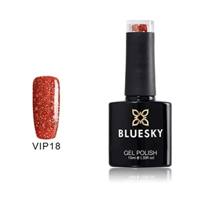 Image of Bluesky Gel Nail Polish, Vip18, Long Lasting, Chip Resistant, 10 ml (Requires Curing Under UV LED Lamp)