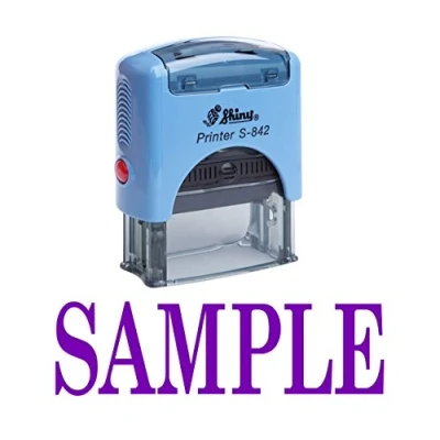 Image of Printtoo Sample Self Inking Rubber Stamp Office Stationary Custom Shiny