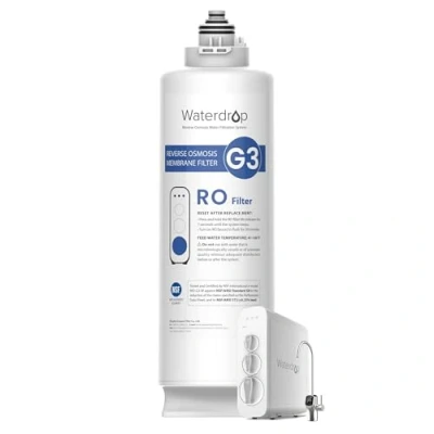 Image of Waterdrop WD G3 N2RO Filter, 2 Year Lifetime, Replacement for W Reverse Osmosis System (Package May Vary)