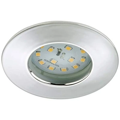 Image of Briloner Efficient LED recessed light Nikas IP44, nickel