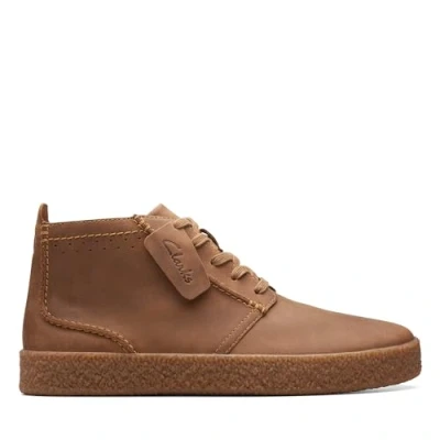 Image of Clarks Men&#039;s Streethill Mid Ankle Boot, Dark Tan Lea, 7 UK