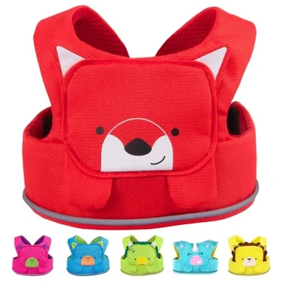 Image of Trunki ToddlePak Fuss Free Baby Walking Reins And Toddler Safety Harness Felix Fox (Red)