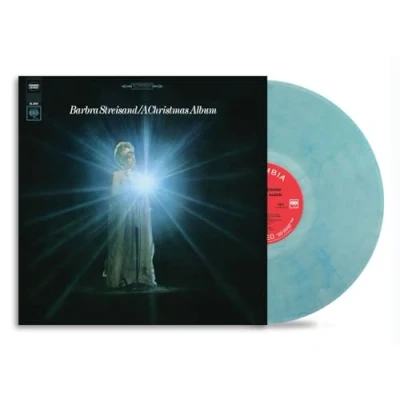 Image of Barbra Streisand A Christmas Album Turquoise Marble vinyl Sealed 2024 UK LP 198028083812