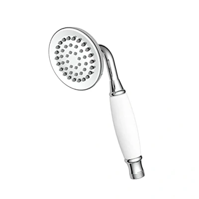 Image of Traditional Shower Head White/Chrome