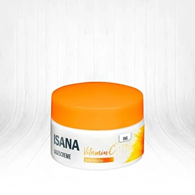 Image of IISANA Vitamin C Day Cream 50 ml for All Skin Types, with Hyaluronic and Grapefruit Extract, SPF 15