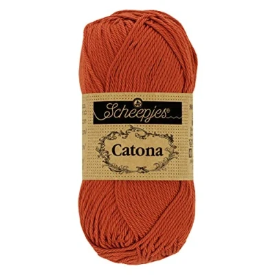 Image of Scheepjes Catona 388 Rust Yarn 10x10g