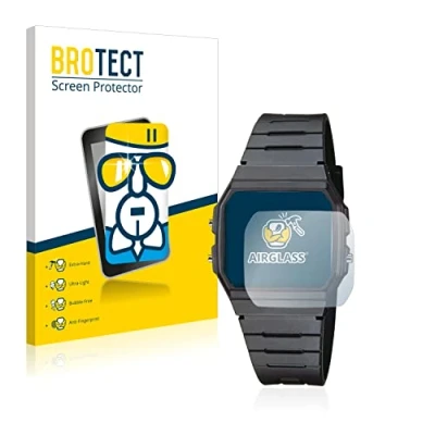 Image of brotect Glass Screen Protector Film compatible with Casio Collection Unisex F 91W Foil 9H Protection [Scratch Resistant, High Clarity]