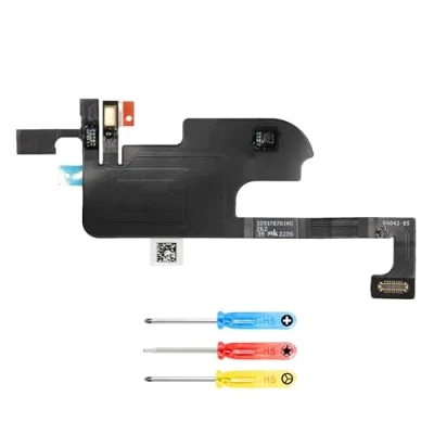 Image of MMOBIEL Earpiece Speaker Flex Cable Compatible with iPhone 14 Plus Ear Replacement Top Piece Repair Incl. Screwdrivers
