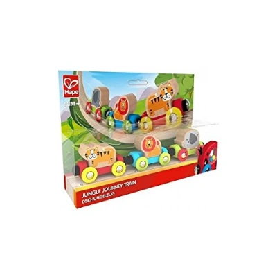 Image of Hape E3807 Jungle Journey Railway Engine My First Wooden Train Track Accessories