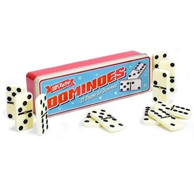 Image of KandyToys SupeRetro 28 Dominoes in Tin Gift Set