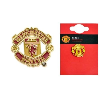 Image of Manchester United Official Merchandise Football Club Sports Accessories, Gifts &amp; Stationary Items. (Crest Pin Badge)