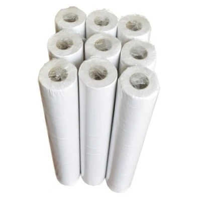 Image of White 20&quot; Hygiene Couch Roll 40 &amp; 50 Metres 9 Rolls Per Case (Recycled Paper 40m)