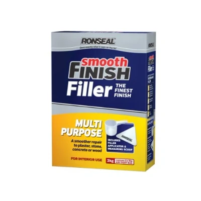 Image of Ronseal RSLMPPF1KG Smooth Finish Filler Multi Purpose Powder 1Kg, Clear