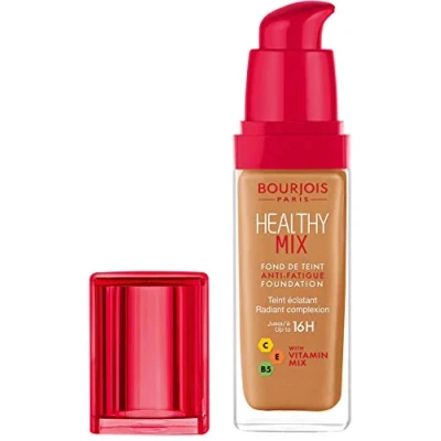 Image of Bourjois Healthy Mix Anti Fatigue Medium Coverage Liquid Foundation 58 Caramel, 30ml