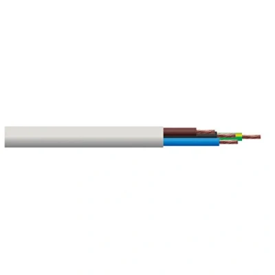 Image of Electrovision White 0.75 Mm2 3184Y 4 Core Round Heat Resistant PVC Flex. 10 M Coil