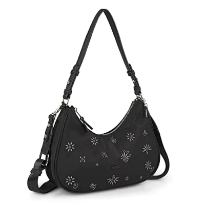 Image of SKPAT Large Tote Bags for Women Elegant Women&#039;s Bag Multiposition Casual Travel Shoulder Brand, Black
