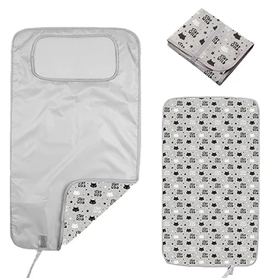 Image of Hamur Home Portable Nappy Changing Mat Pad Waterproof 40 X 70 Cm Reusable Travel Baby Change Machine Washable (Fox)