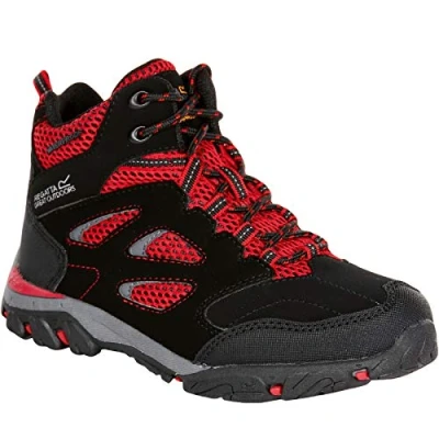 Image of Regatta Kids Holcombe IEP Mid Rise Walking Shoes, Waterproof &amp; Breathable with Hardwearing Outdoor Tread Perfect for Hiking Climbing