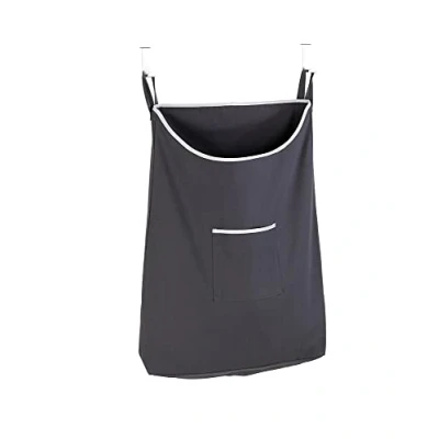 Image of WENKO Prym Over the door laundry bin Canguro in grey, Fabric, 10 x 52 81 cm